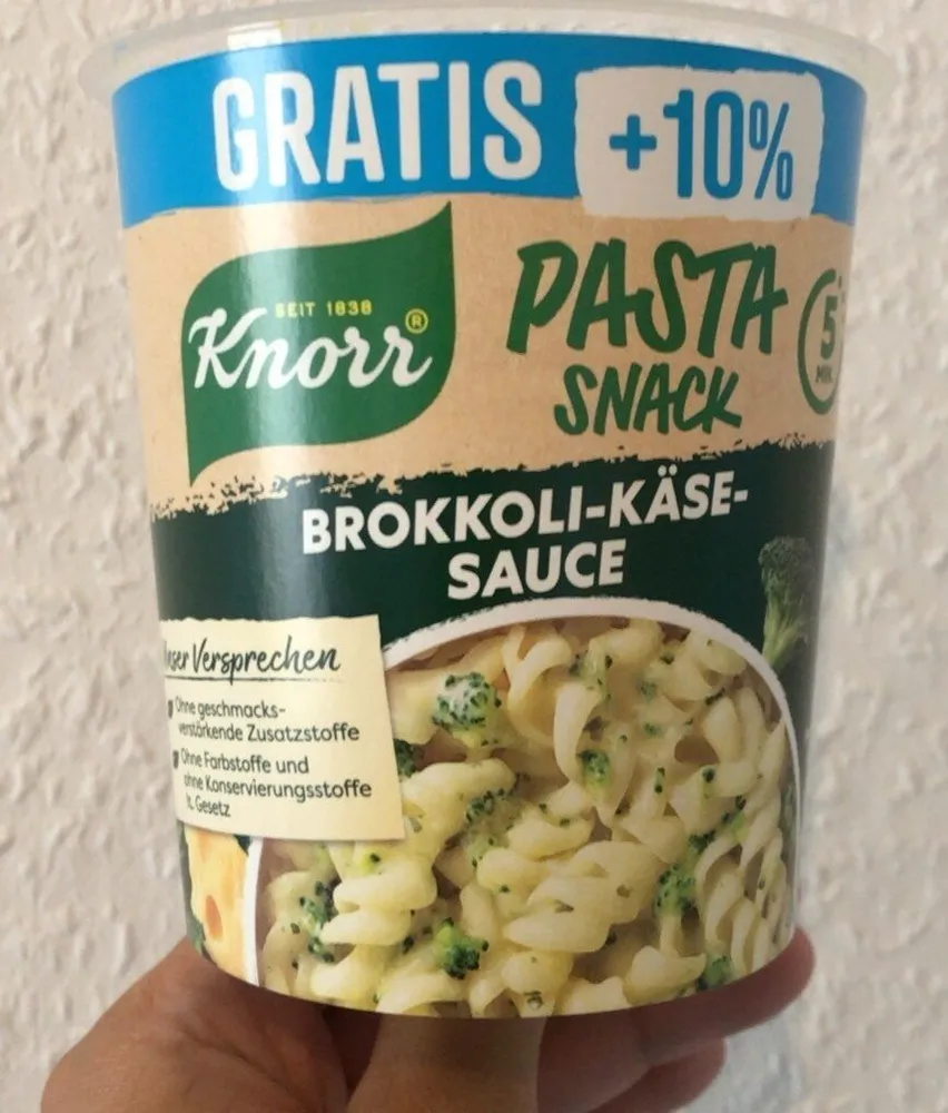 Pasta Snack Brokkoli-Käse-Sauce