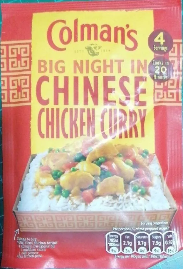 Chinese chicken curry