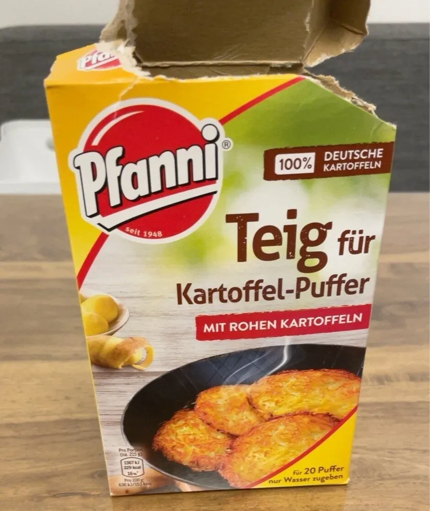 Teig für Kartoffelpuffer