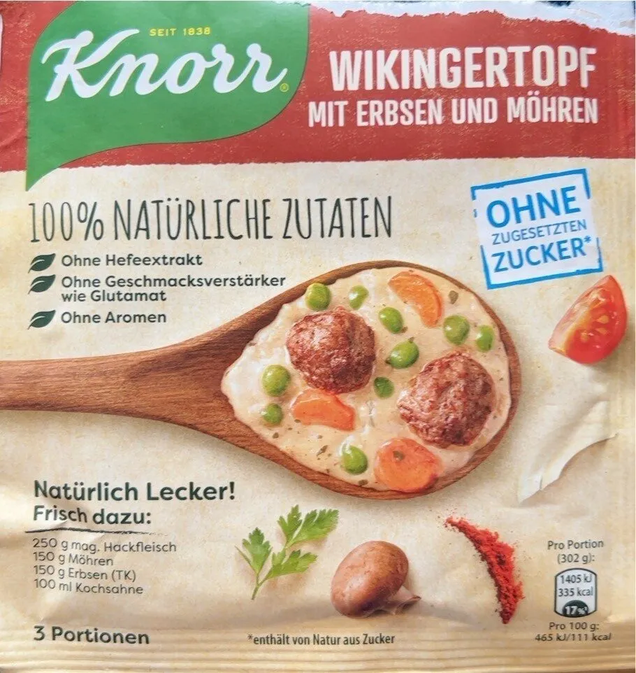 Wikingertopf Mit Erbsen Und Möhren