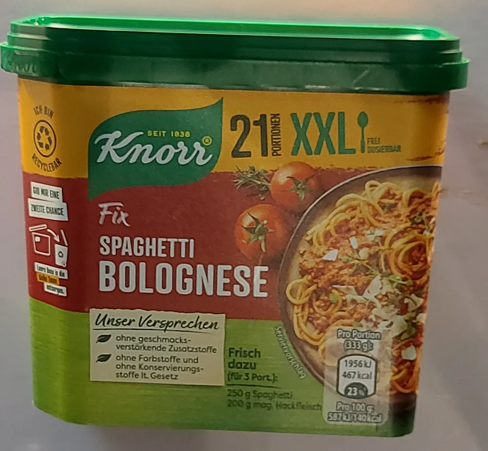 Fix Spaghetti Bolognese
