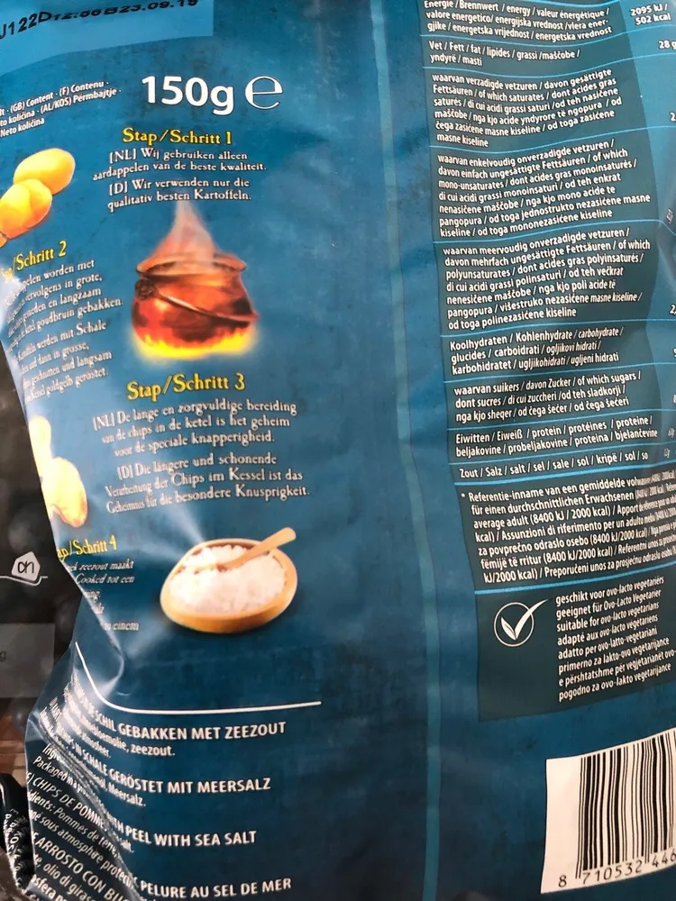 Kettle cooked chips