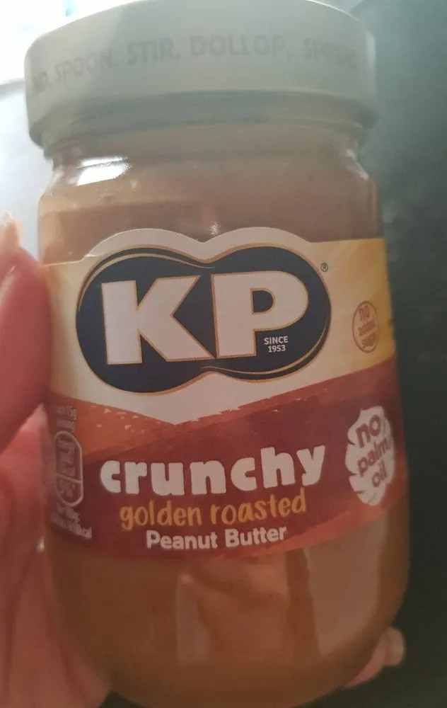 Crunchy golden roasted peanut butter