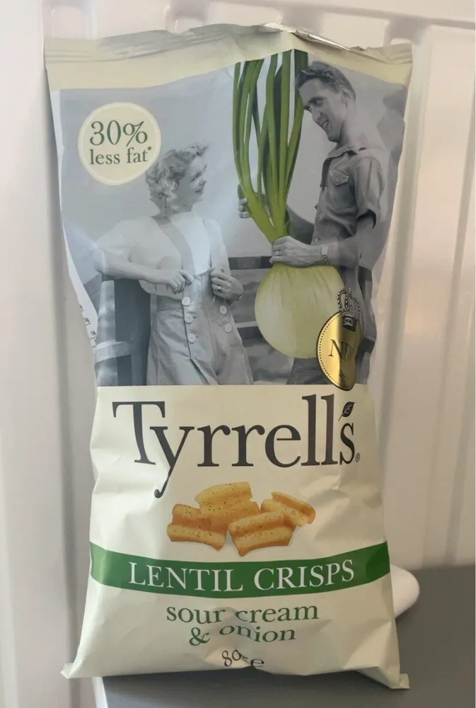 Lentil crisps sour cream & onion