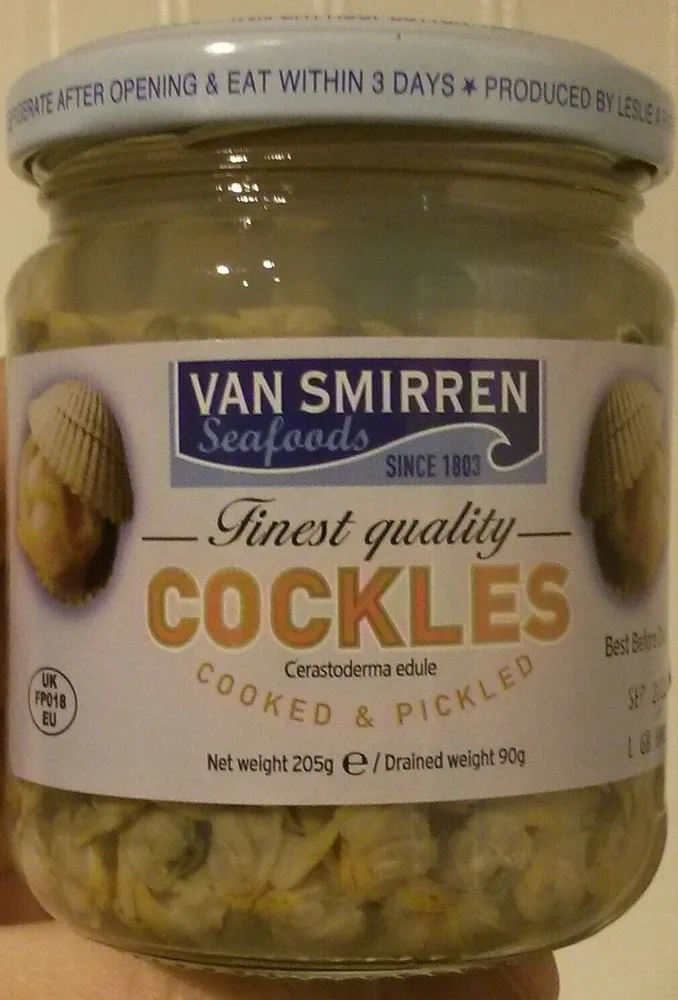 Cockles cooked & pickled