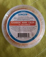 Gamberi mari caldi in salamoia