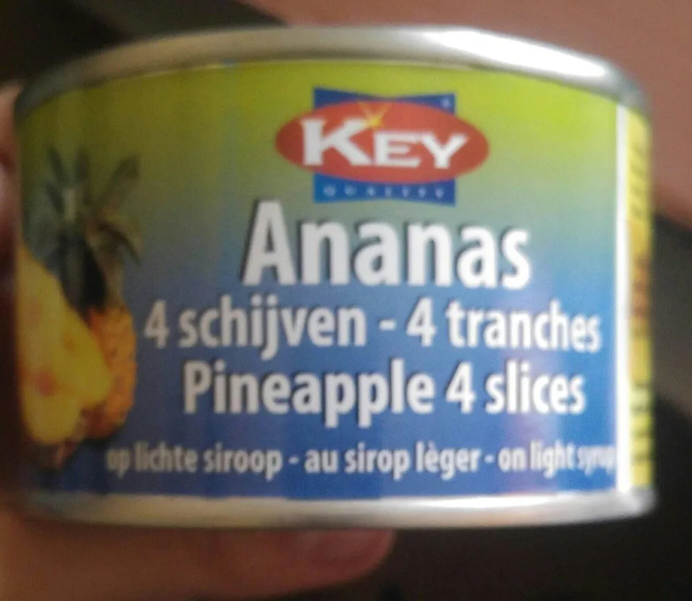 Key Quality - Ananas 4 tranches (slices)