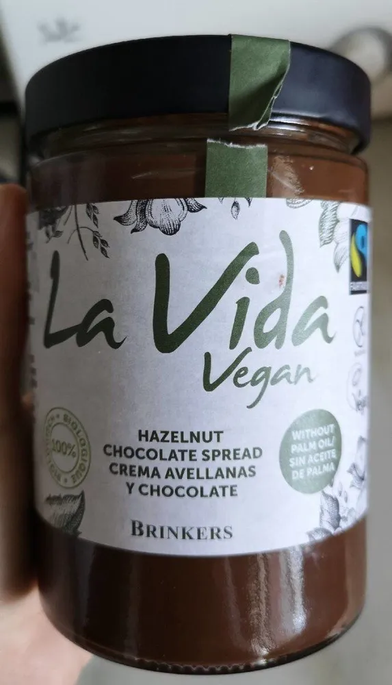 La vida vegan hazelnut chocolate spread