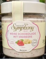 Weiße Schokolade mit erdbeere