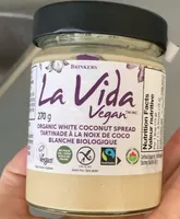 Organic white coconut spread la vida