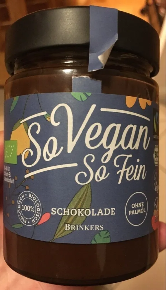 So Vegan So Fein Schokolade, 270 GR Glas