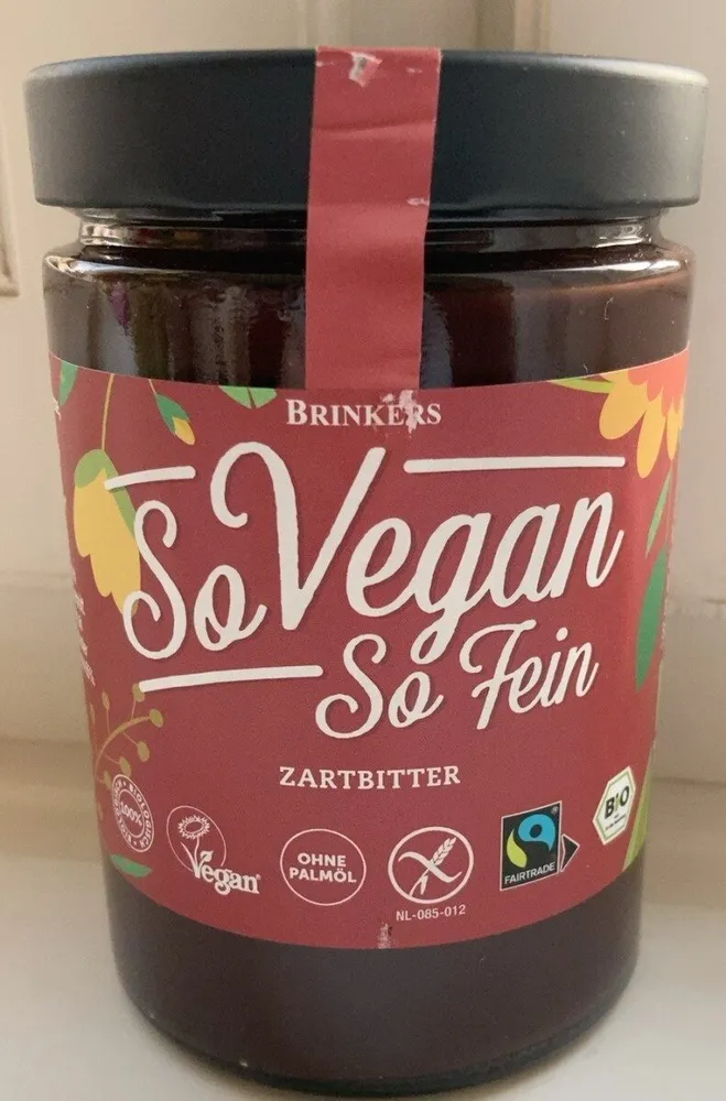 Biologische Zartbitter-Kakao-Creme vegan und glutenfrei
