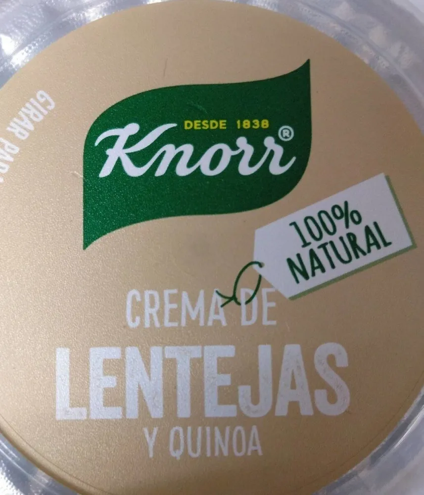Crème de lentilles et quinoa