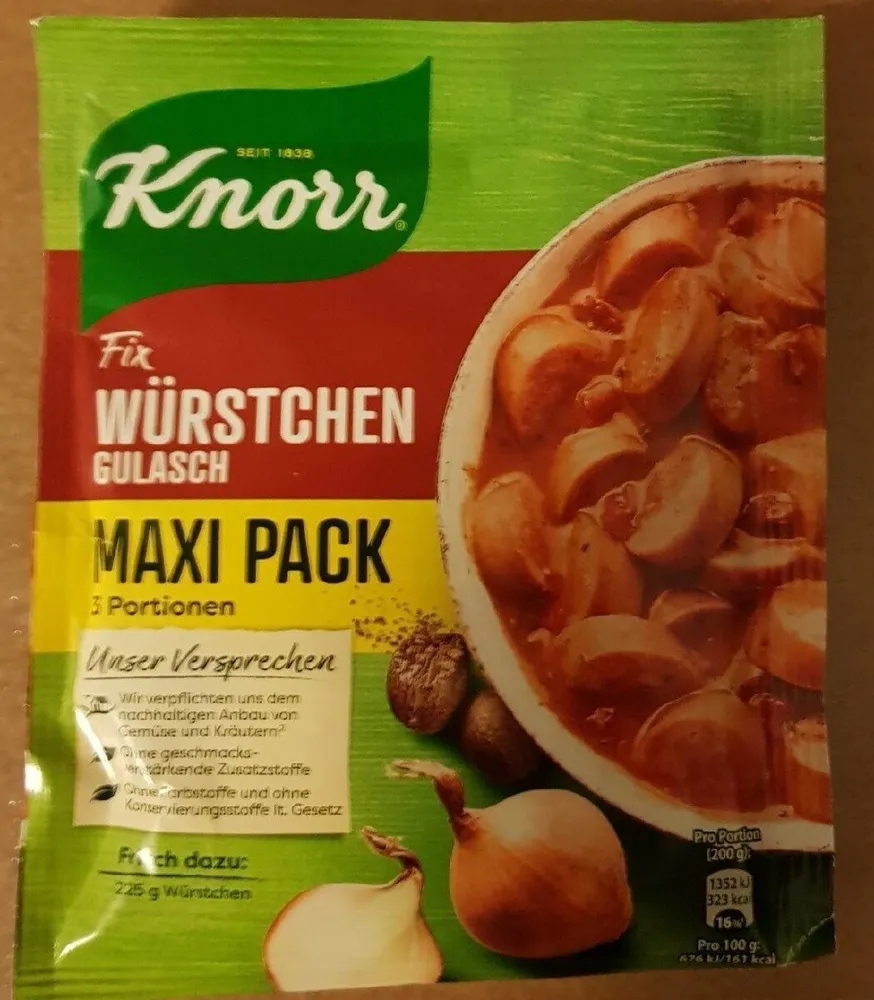 Knorr Fix Würstchen Gulasch