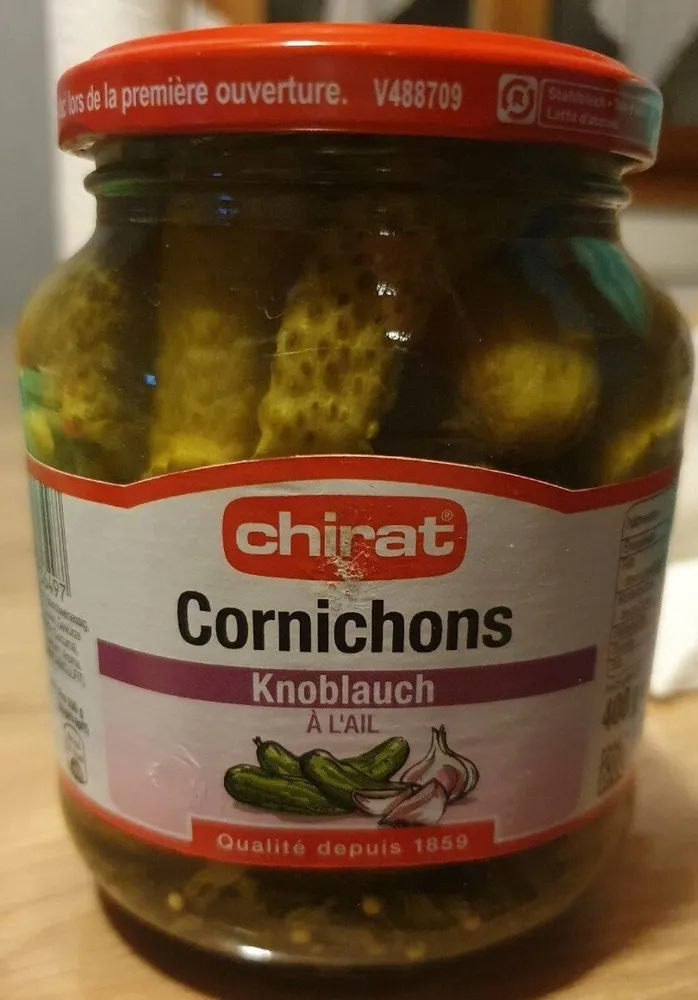 Cornichons à l'ail