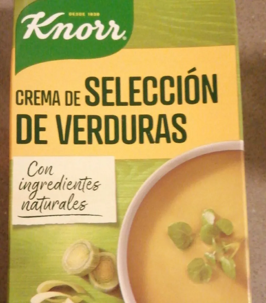 Crema de selección de verduras