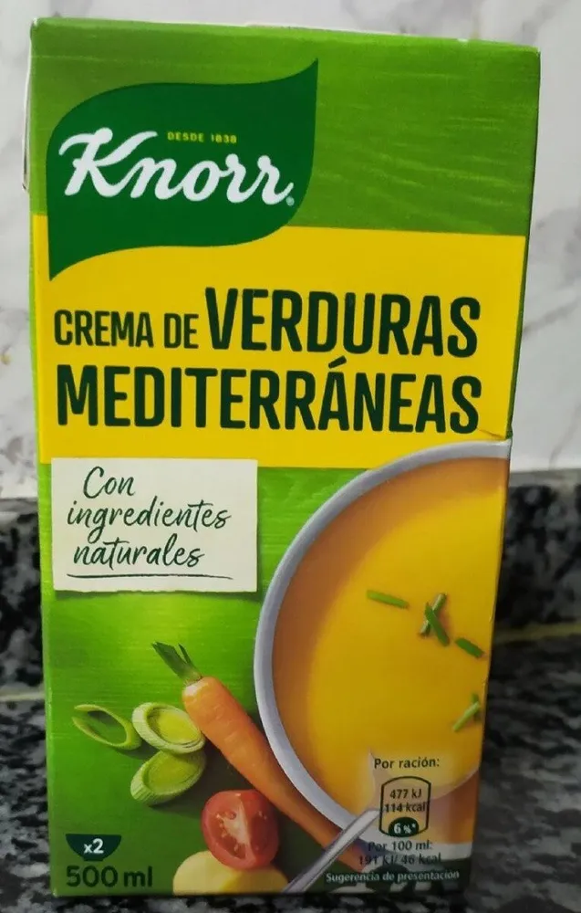 Crema de verduras mediterráneas