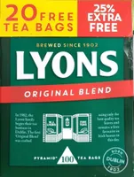 Lyons original blend teabags