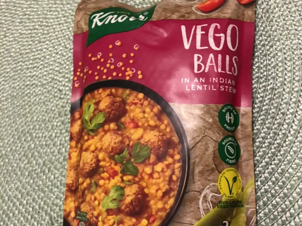 Vego Balls in an Indian Lentil Stew