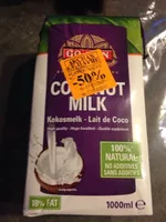 Kokosmelk - 18% Vet -pak 1 Liter