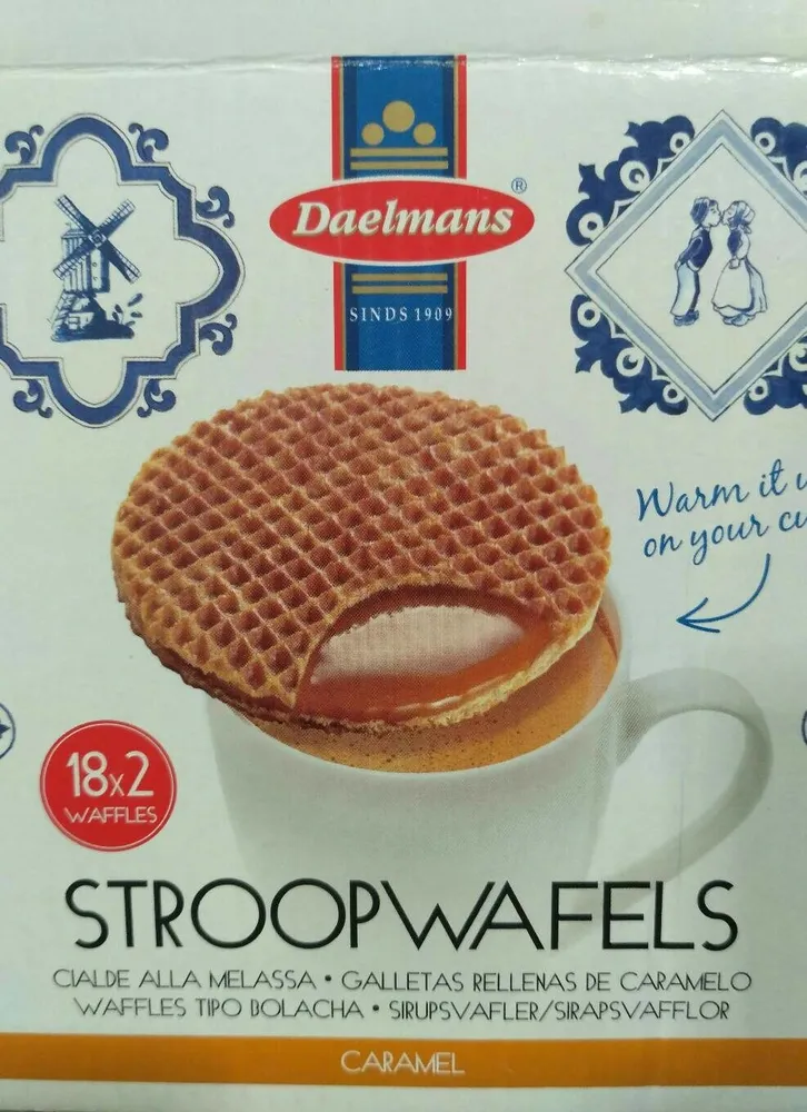 Daelmans Jumbo Stroopwafels, Caramel Waffles, Biscuits, Cookies, 36 Pieces, 1404G