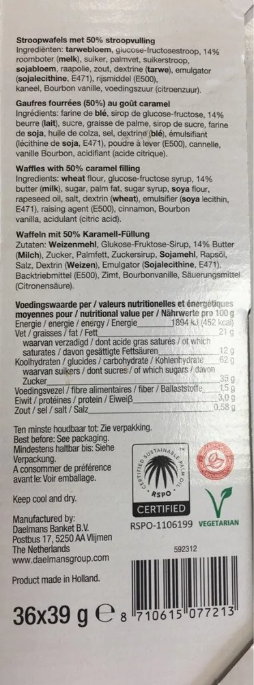 Stroopwafels verpakt single pack