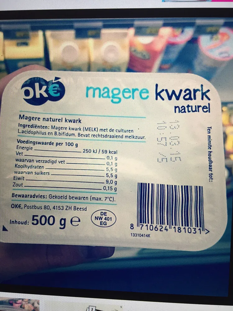 Magere kwark naturel
