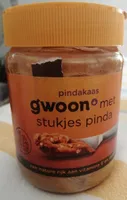 Pindakaas met stukjes pinda