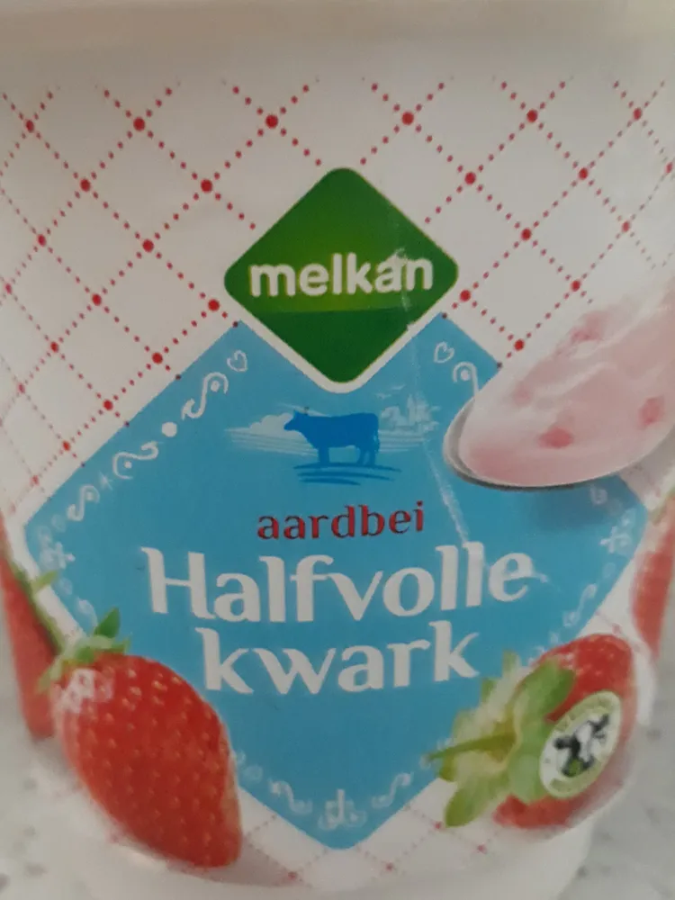 Aardbei halfvolle kwark
