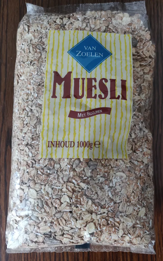 Muesli met rozijnen
