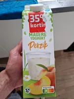 Magere yoghurt perzik