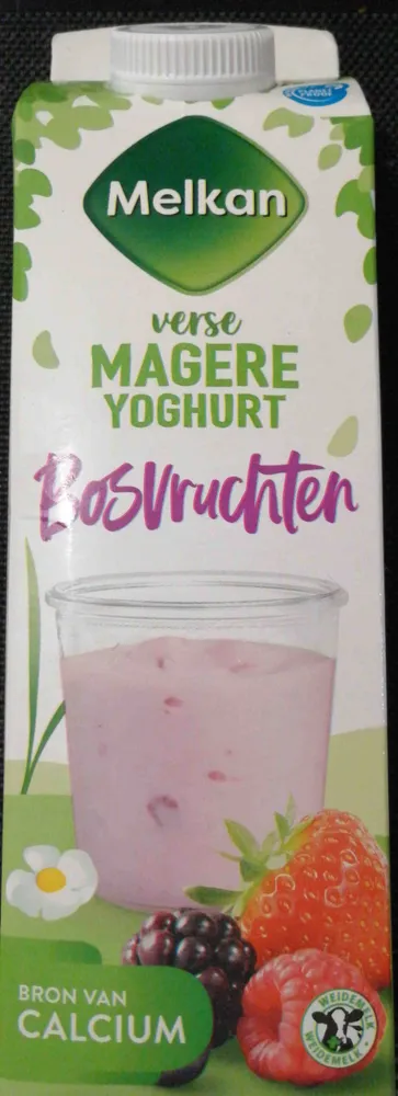 Magere yoghurt met bosvruchten