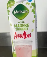 Verse magere yoghurt aardbei