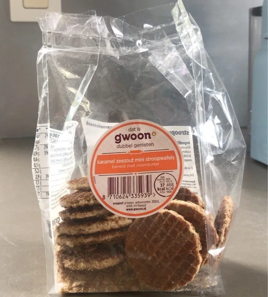 karamel zeezout mini stroopwafels