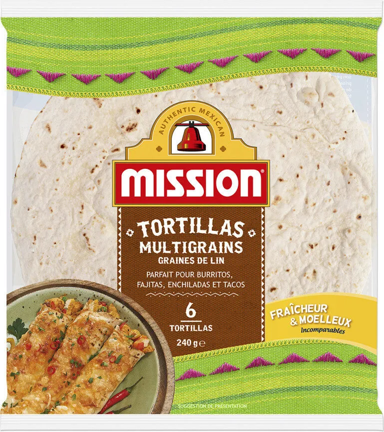 Tortillas Multigrains Graines de lin