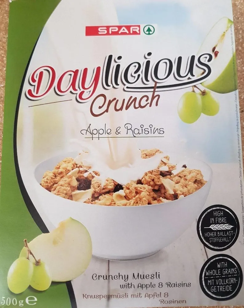 Daylicious crunch pomme et raisin