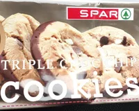 Triple chocolate chip cookies