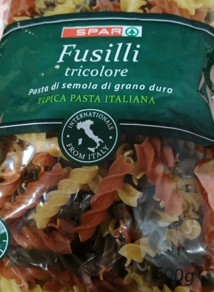 Fusilli tricolore