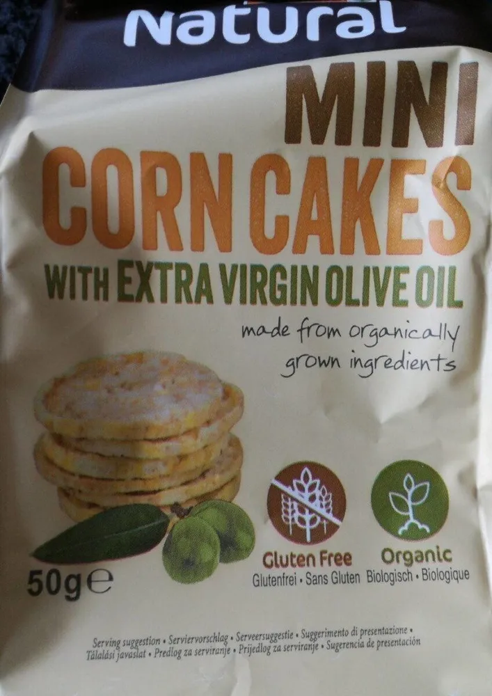 Mini corn cakes huile olive extra vierge