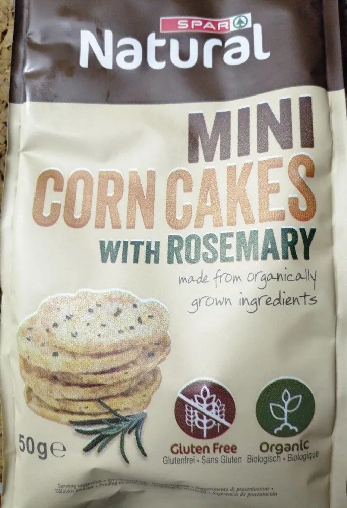 Mini corncakes with rosemary