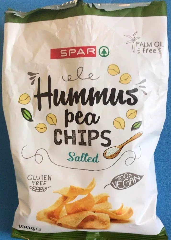 Hummus pea chips salted