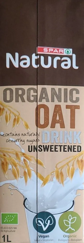 Organic oat drink unsweetened