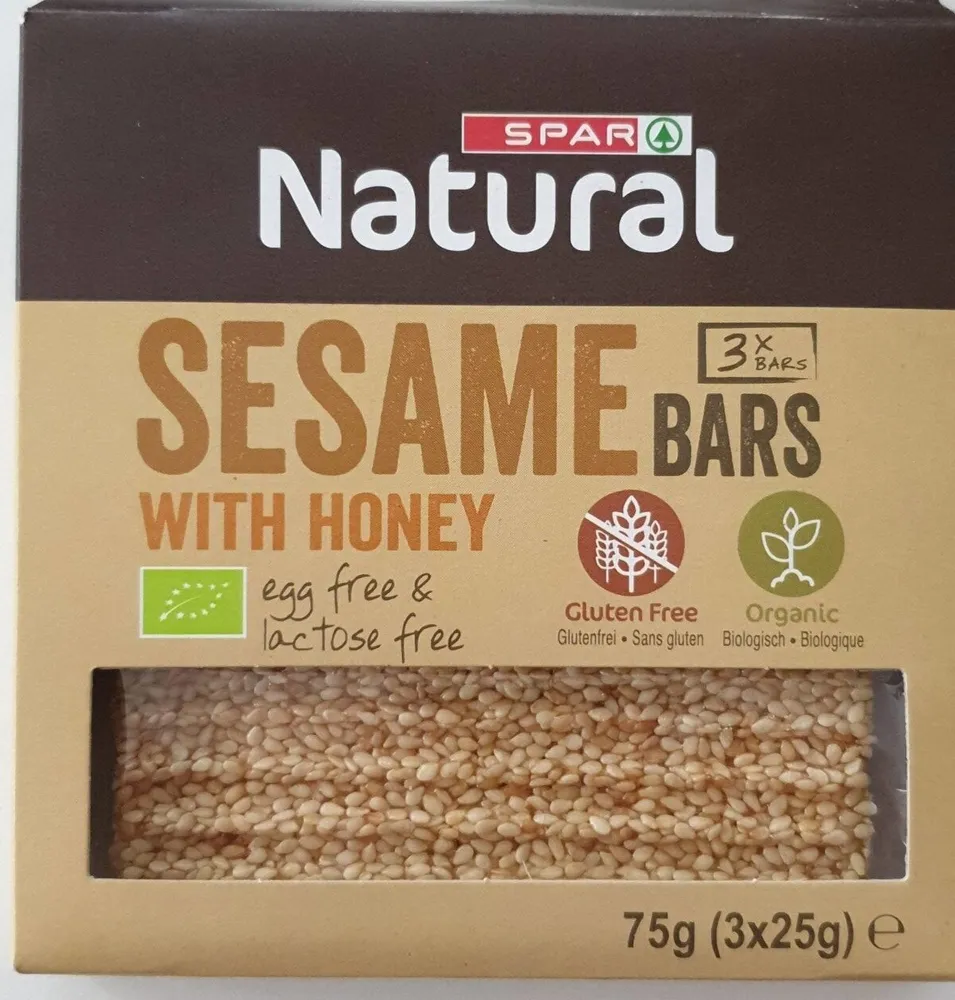 Sesame bars with honey