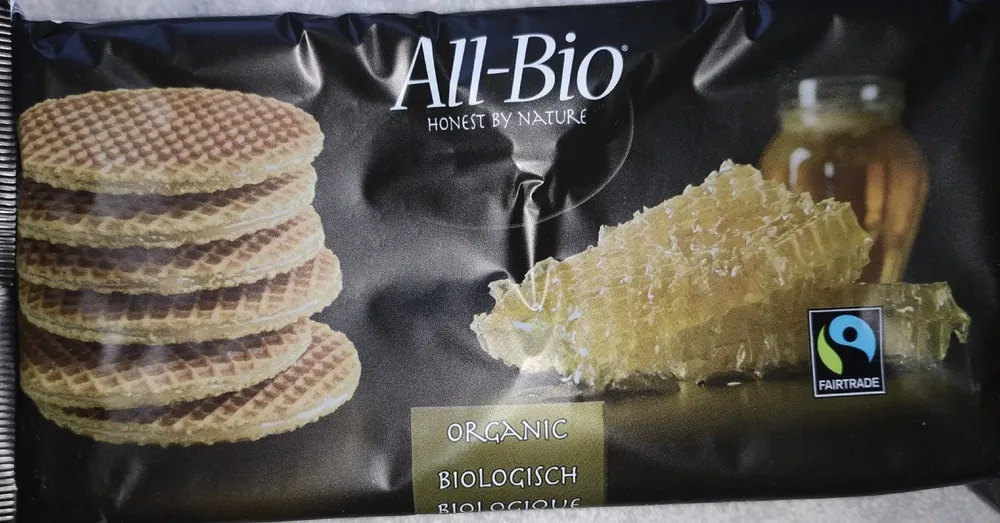 All-bio Gaufres au Miel 6 Pièces 175G