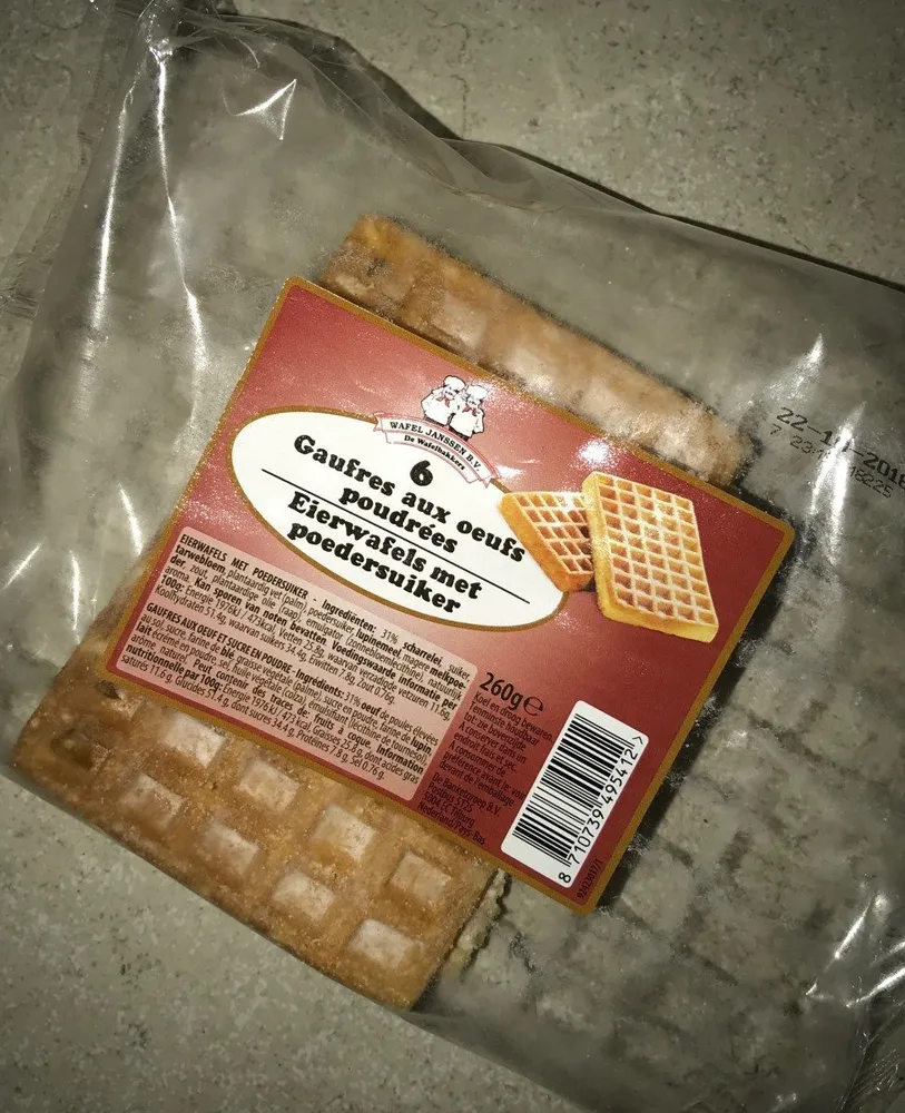 Gaufres aux Œufs Poudrées