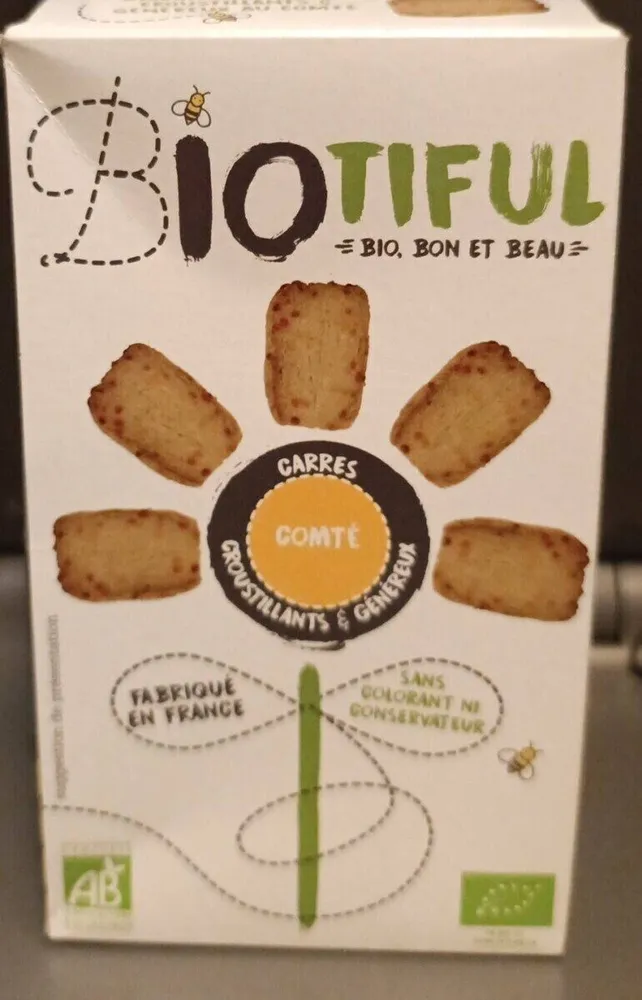 Carrés croustillants et généreux comté