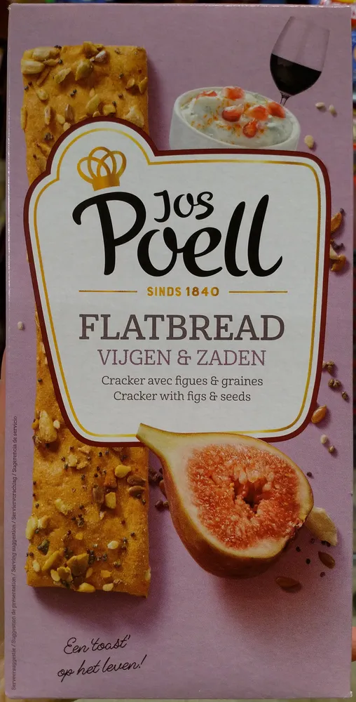 Flatbread vijgen en zaden