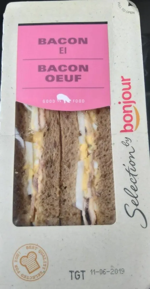 Sandwich, oeuf & Bacon
