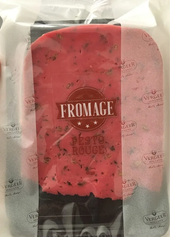 Fromage pesto rouge à pâte pressée non cuite