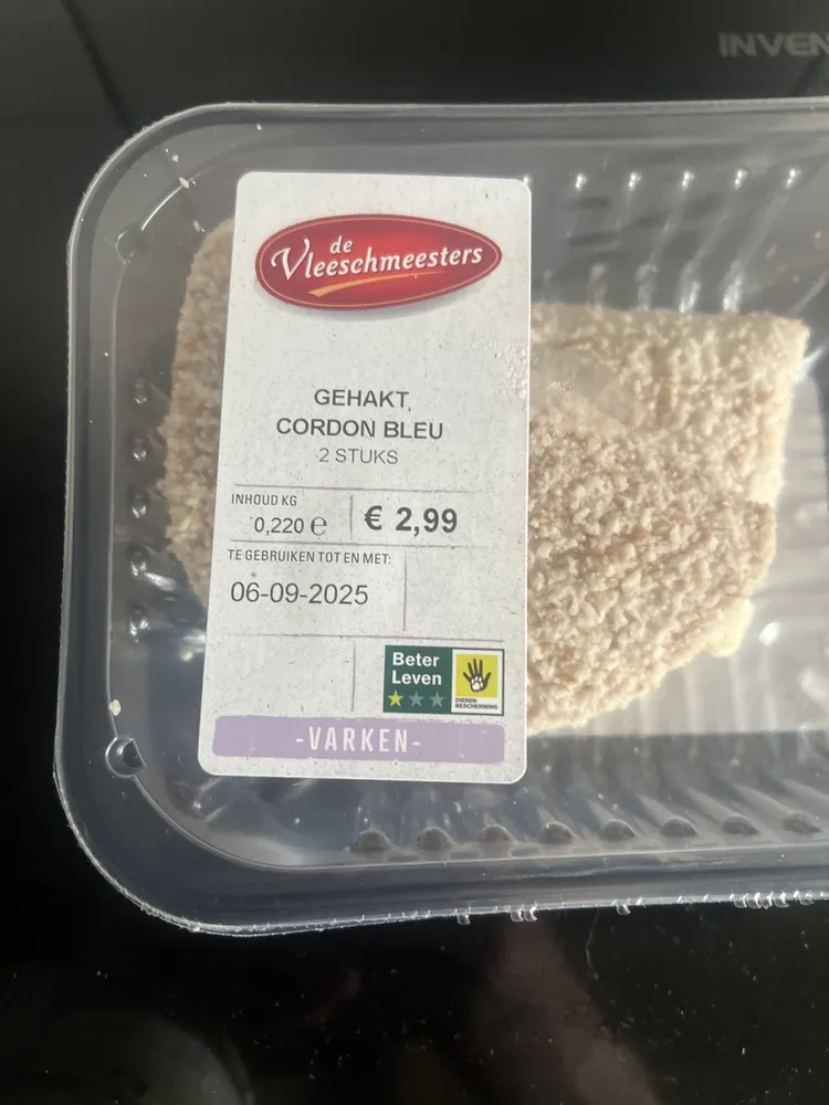 Gehakt, Cordon Bleu